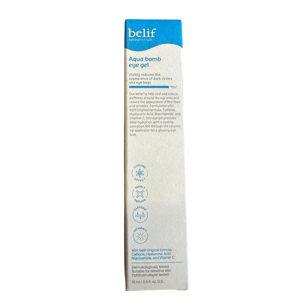 Belif Aqua Bomb Eye Gel 15ml/0.5fl.oz. Full Size New In Box